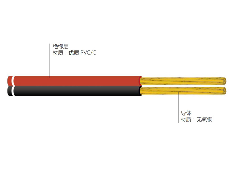 銅芯聚氯乙烯絕緣扁型安裝用軟電線 AVRB型